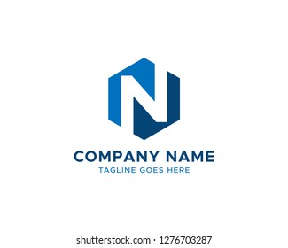 N Letter Logo Vector Design Template