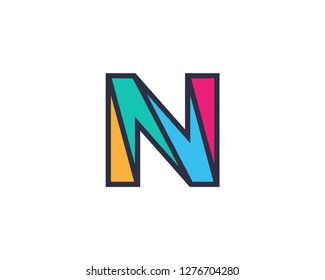N Letter Logo Vector Design Template