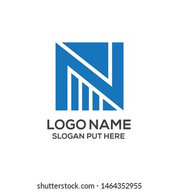 N Letter logo vector design template