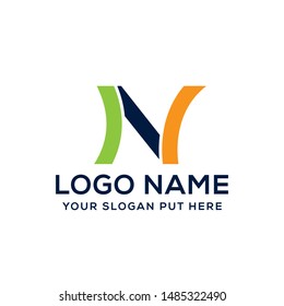 N Letter logo vector design template for use business
