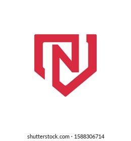 N letter logo vector design.
