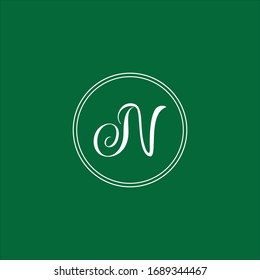 N letter logo vector design
