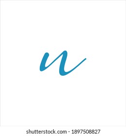 N letter logo vector design on white color background. n icon