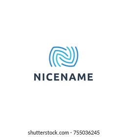 N letter logo vector design. N symbol logo.