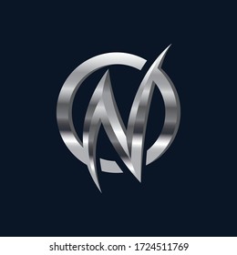 Diseño de ilustraciones de iconos vectoriales de letra N