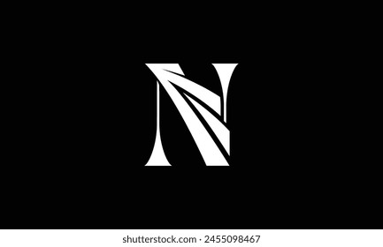 N letter logo vector icon illustration