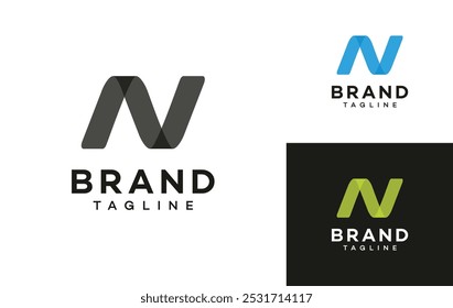 N letter logo vector icon design illustration