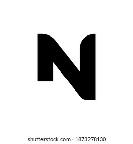 N letter logo. Vector illustration.