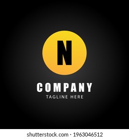 N Letter Logo Vector Illustration. Logo Initial Design Concept.
