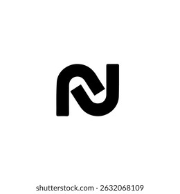 n letter logo vector illustration