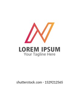 N letter logo vector. modern monogram symbol, logo design concept
