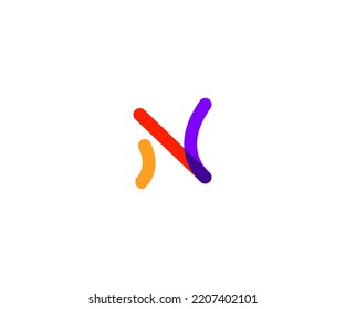 N Letter Logo Vector Template Abstract Monogram Symbol