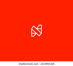 N Letter Logo Vector Template Abstract Monogram Symbol