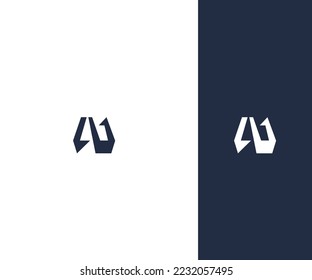 N Símbolo de monograma abstracto de plantilla de vectores con logotipo de letra. Usable para el deporte de negocios, la tecnología, la moda, el logotipo digital y creativo futuro