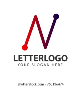 N Letter Logo Vector Template Design