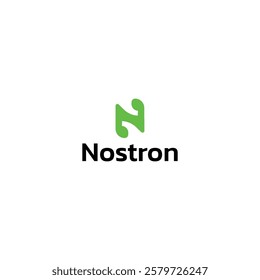 N letter modern logo design