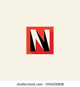 n letter modern logo vector design