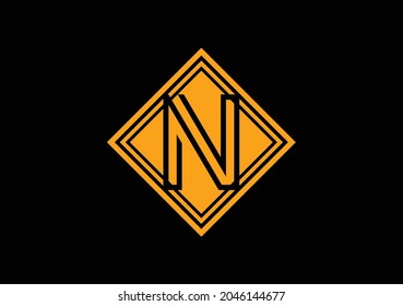 N letter new logo and icon design template