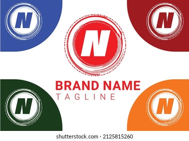 N letter new logo and icon design