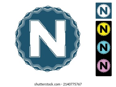 N letter new logo and icon design template