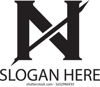 N Letter Proffesional Logo Template