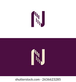 n letter real estate logo design. n letter logo design vector.