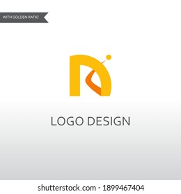 n letter for simple logo design. a modern vector design