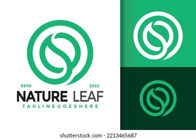 N Letra Diseño de logotipo de hoja natural simple, logotipo de identidad de marca vectorial, logotipo moderno, plantilla de ilustración vectorial de logotipos