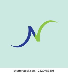 N Letter   Template vector icon illustration design
