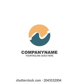 n Letter  Template Vector Illustration concept design