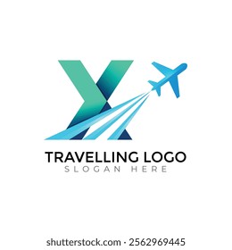 N letter travlling Creative vector templates abstract typography colorful logo design