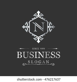 N letter vector Business logo template (sign, symbol, emblem, ornament)
