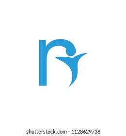n letter vector logo