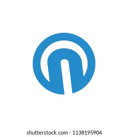 n letter vector logo