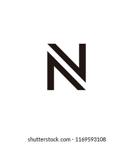 n letter vector logo