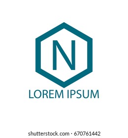 N letter vector logo
