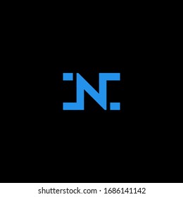 n letter vector logo abstract