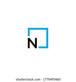n letter vector logo abstract template