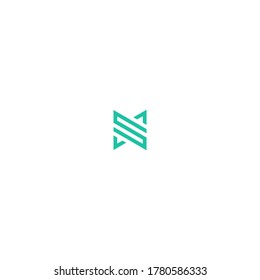 n plantilla abstracta del logotipo del vector de letra