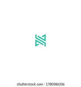 n letter vector logo abstract template