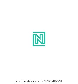 n letter vector logo abstract template