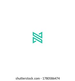 n letter vector logo abstract template