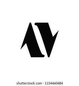 n letter vector logo. av letter vector logo