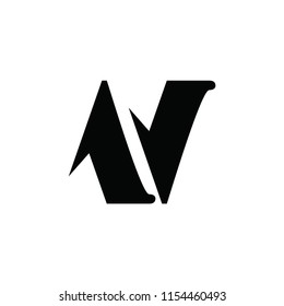 n letter vector logo. av letter vector logo