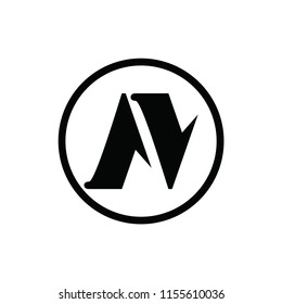 n letter vector logo. av letter vector logo