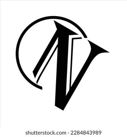 N letter vector logo design symbol name company