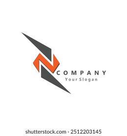 N letter vector logo design