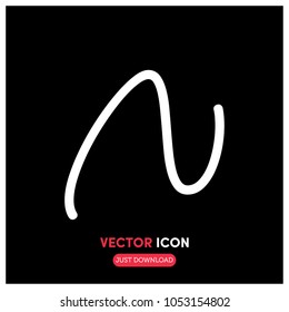"N" Letter Vector Logo Illustration.Premium Quality.