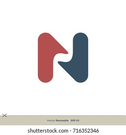 N Letter vector Logo Template Illustration Design. Vector EPS 10.