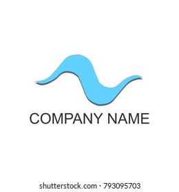 N letter Wave Logo 